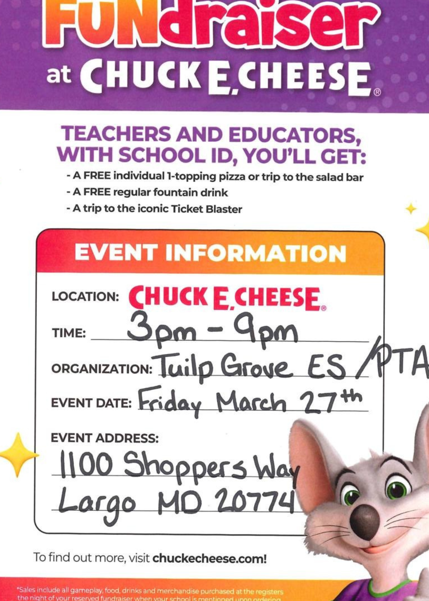 Chuck E Cheese 