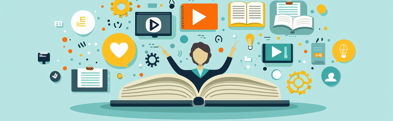 Open Book with technology