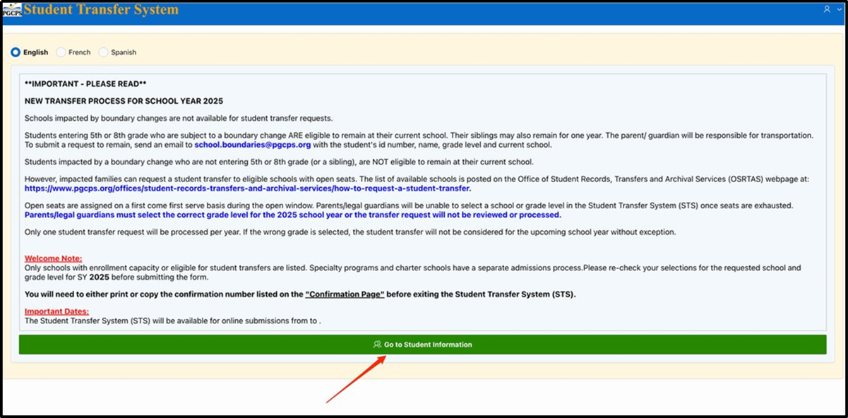 ParentVUE-Step2-student-transfer-system-sts-welcome-message-go-to-student-info