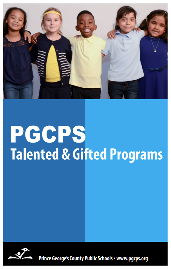 PGCPS Talented and Gifted Programs brochure cover