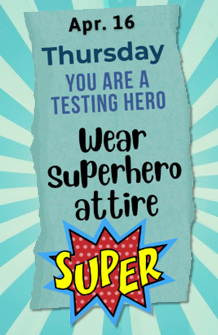 You are a Testing Hero Wear superhero attire.