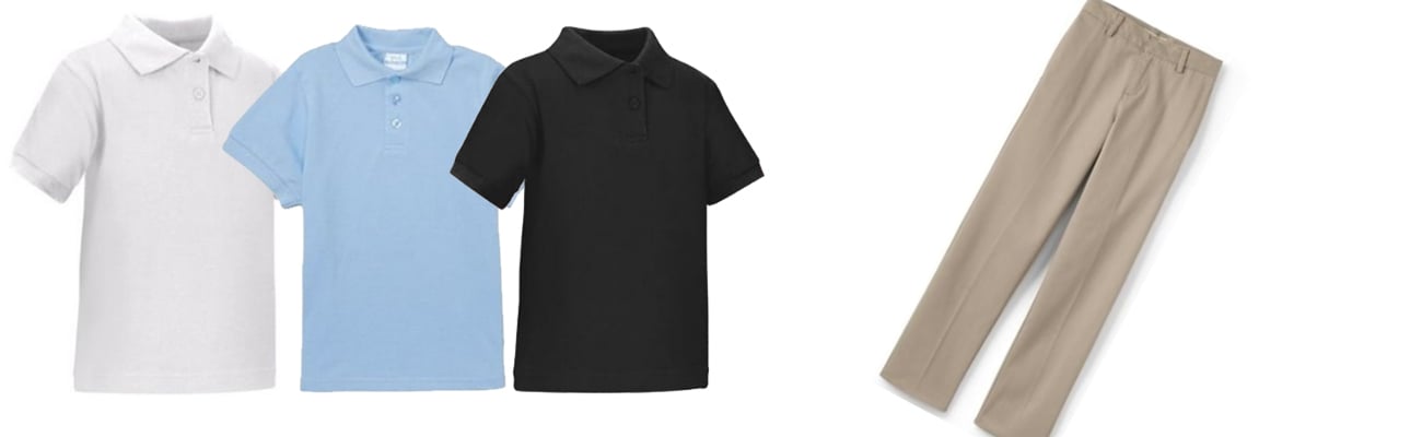 light-blue-white-black-polo-shirts-khaki-tan-pants