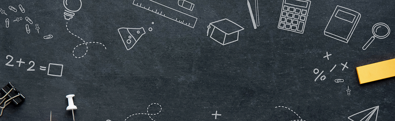 black-chalkboard-with-math-science-writing-school-notes-tacks-clips