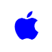 blue apple logo
