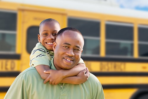 parent-father-child-school-bus-background
