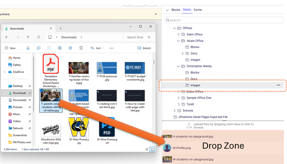 media-left-click-drag-images-folder-drop-zone