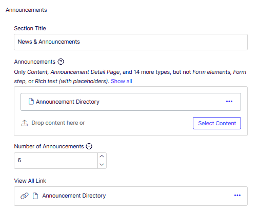 school-home-page-announcements-area fields