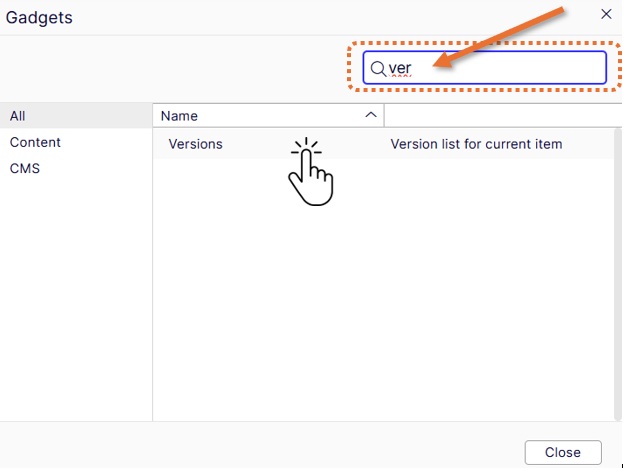 experience-editor-gadget-search-versions